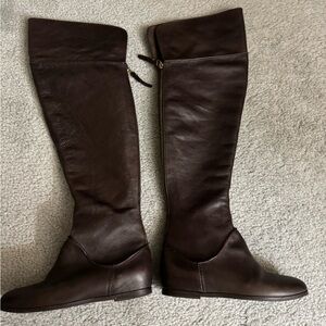 Via Spiga Dark Brown Over the Knee Boots